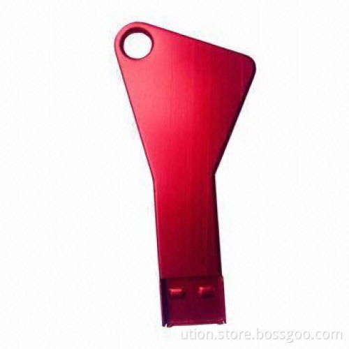 New Style Metal USB Key with 1 to 32GB Capacity, Free Logo and Gift Box